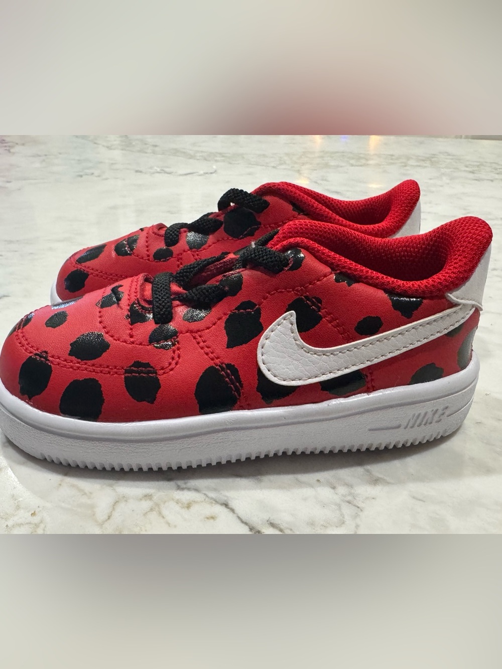 Nike Toddler Air Force 1 Ladybug Sneakers - Size 8C